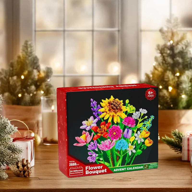 Flower Bouquet Building Block Advent Calendar Set - Liiush™