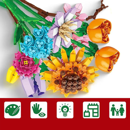 Flower Bouquet Building Block Advent Calendar Set - Liiush™
