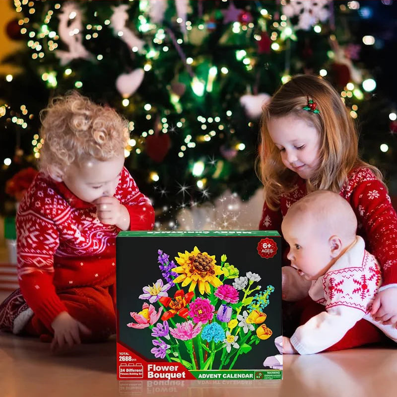 Flower Bouquet Building Block Advent Calendar Set - Liiush™