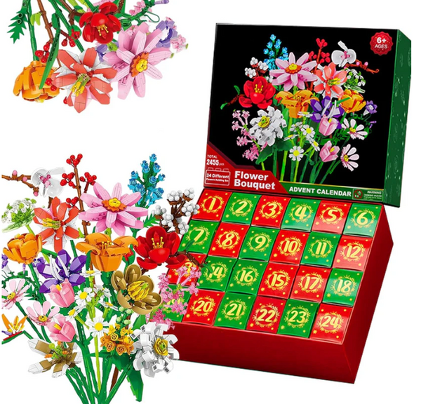 Flower Bouquet Building Block Advent Calendar Set - Liiush™